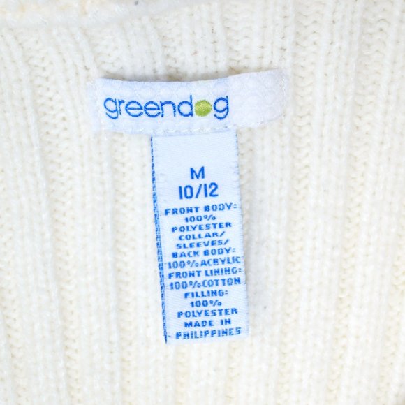 Greendog Sweater Jacket with Hearts - Medium - Picture 6 of 7